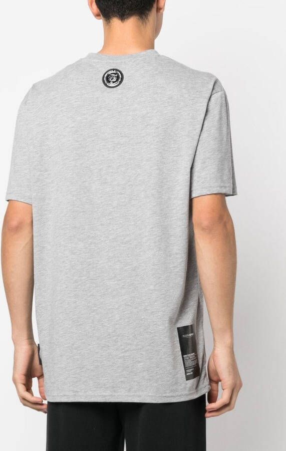 Plein Sport T-shirt met logo-reliëf Grijs