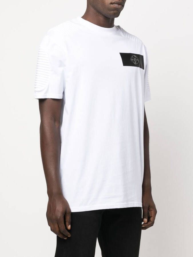 Plein Sport T-shirt met logopatch Wit