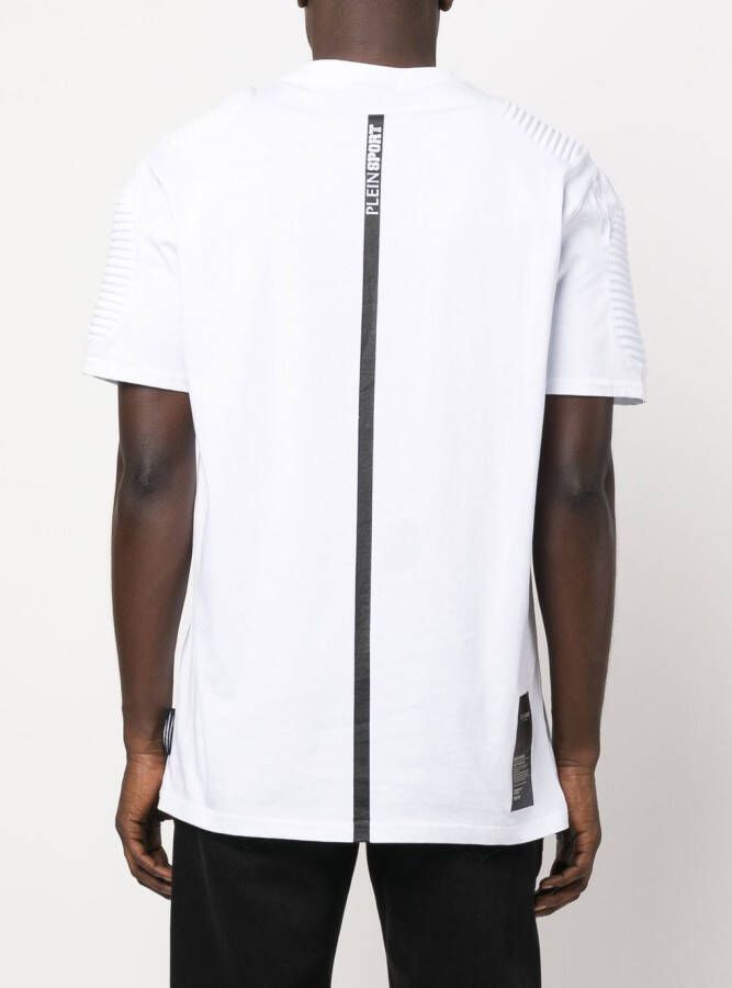 Plein Sport T-shirt met logopatch Wit