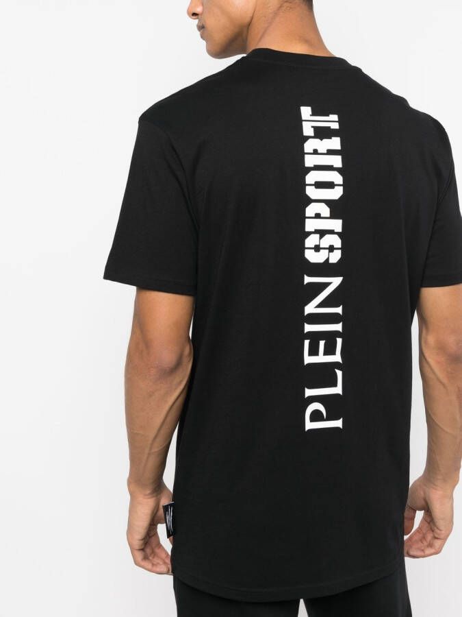 Plein Sport T-shirt met logopatch Zwart
