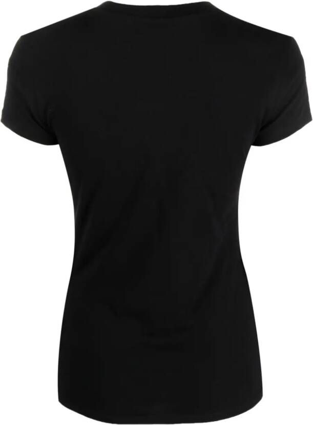 Plein Sport T-shirt met logopatch Zwart