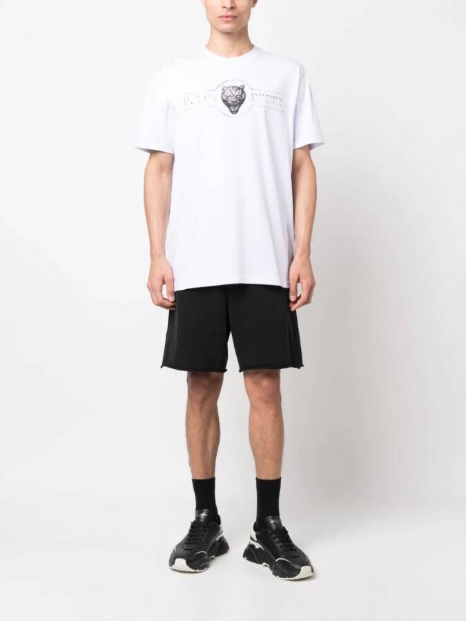 Plein Sport T-shirt met logoprint Wit