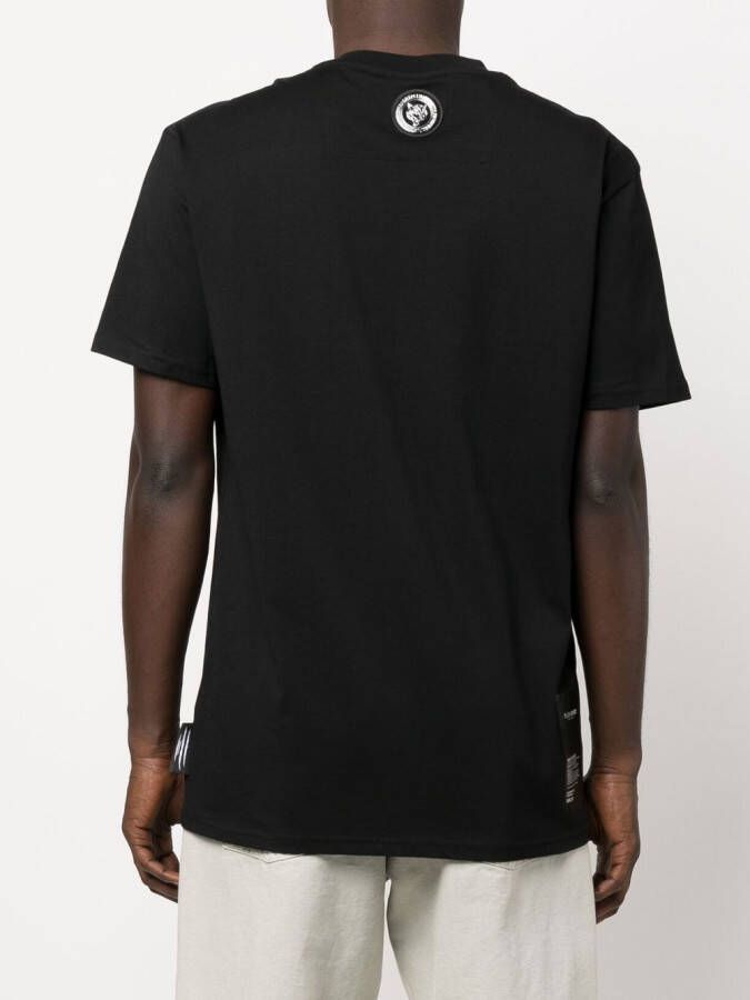Plein Sport T-shirt met logoprint Zwart