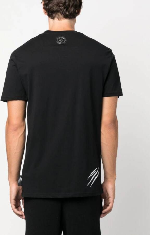 Plein Sport T-shirt met logoprint Zwart