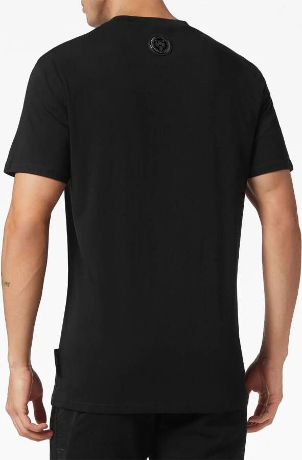 Plein Sport T-shirt met logoprint Zwart