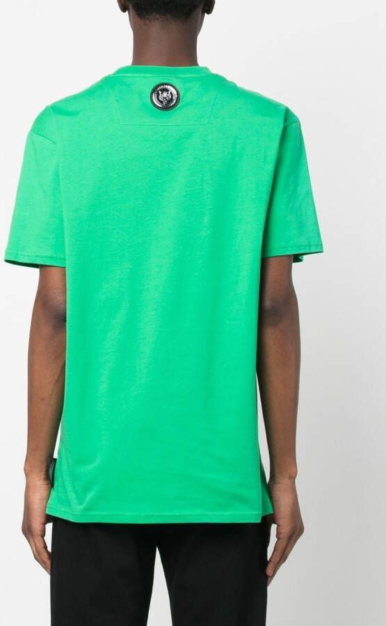 Plein Sport T-shirt met ronde hals Groen