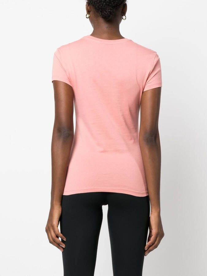 Plein Sport T-shirt met ronde hals Roze