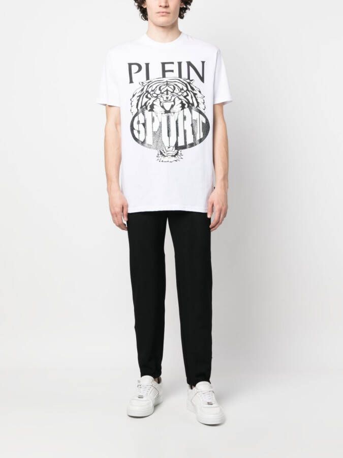 Plein Sport T-shirt met ronde hals Wit
