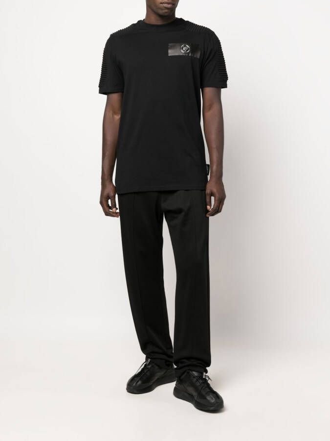 Plein Sport T-shirt met ronde hals Zwart