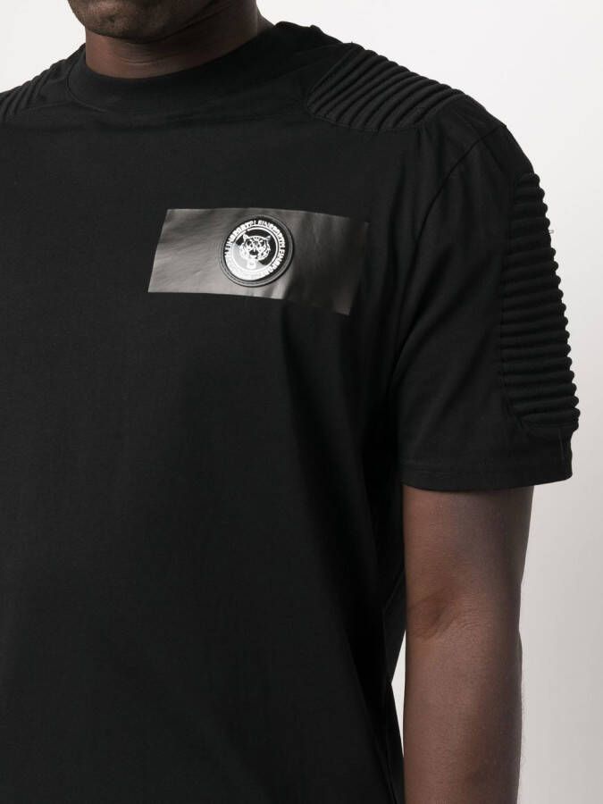 Plein Sport T-shirt met ronde hals Zwart