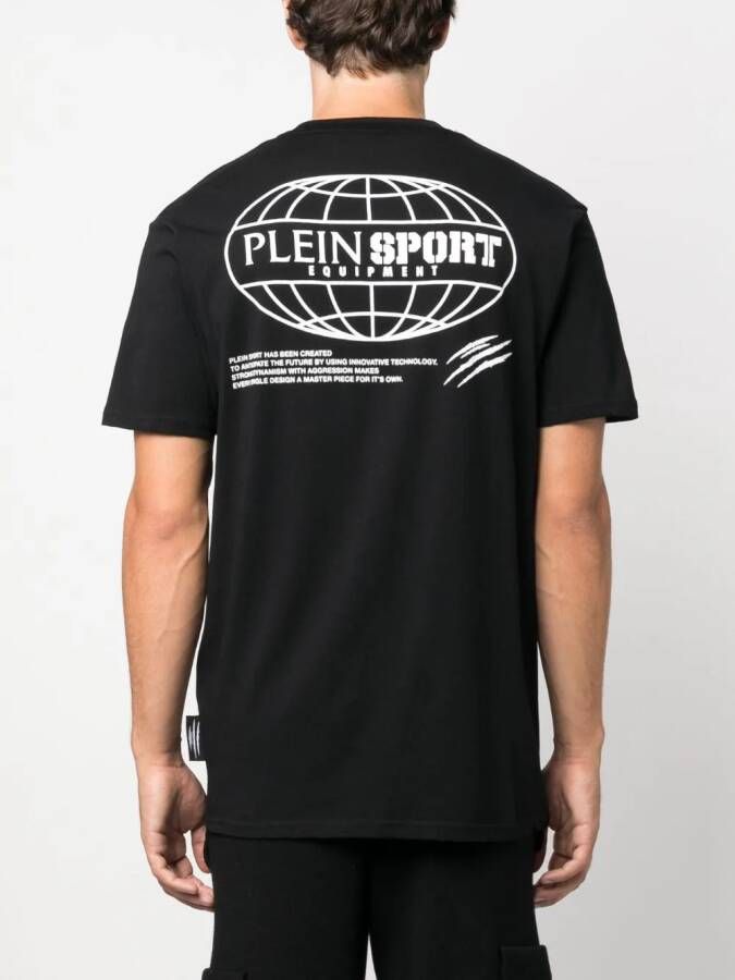 Plein Sport T-shirt met ronde hals Zwart