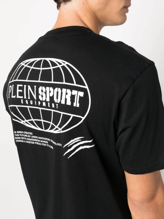 Plein Sport T-shirt met ronde hals Zwart