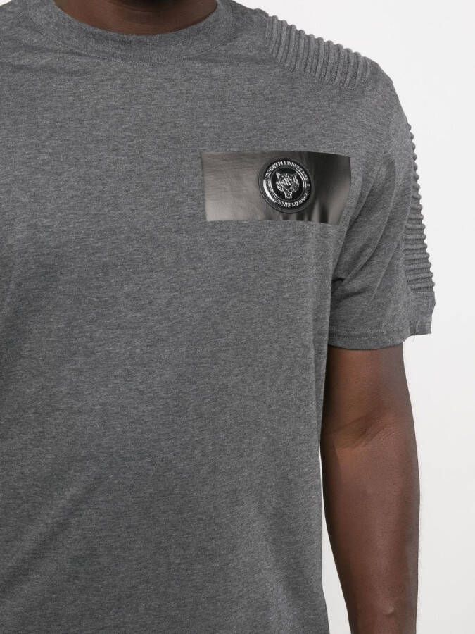 Plein Sport T-shirt met tijgerprint Grijs