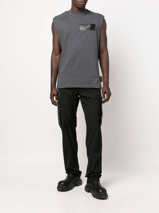 Plein Sport T-shirt met tijgerprint Grijs