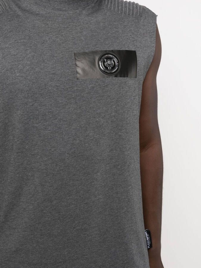 Plein Sport T-shirt met tijgerprint Grijs