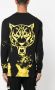 Plein Sport T-shirt met verfprint Zwart - Thumbnail 4