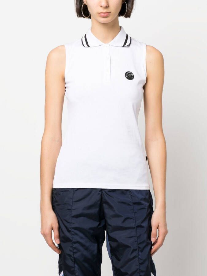 Plein Sport Tanktop met polokraag Wit