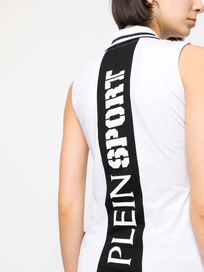 Plein Sport Tanktop met polokraag Wit