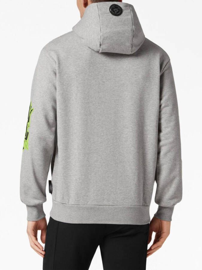 Plein Sport Hoodie met print Grijs