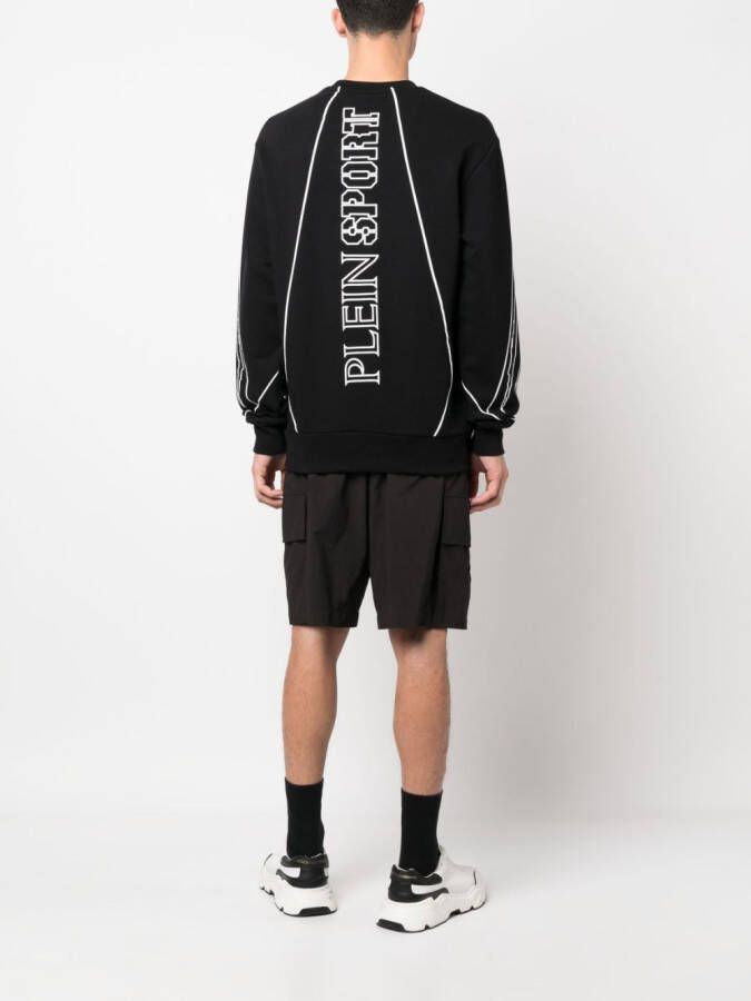 Plein Sport Sweater met print Zwart