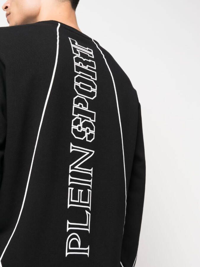 Plein Sport Sweater met print Zwart