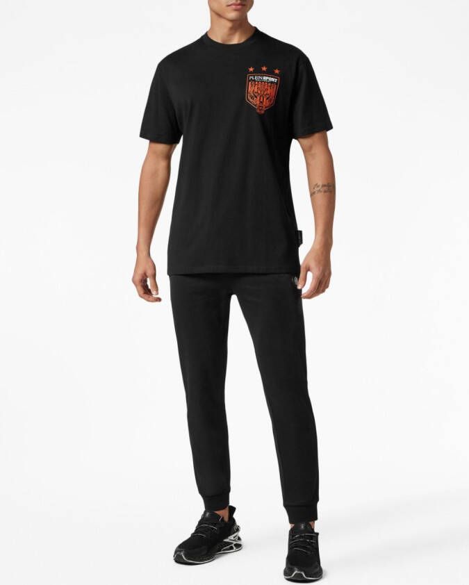 Plein Sport T-shirt met print Zwart