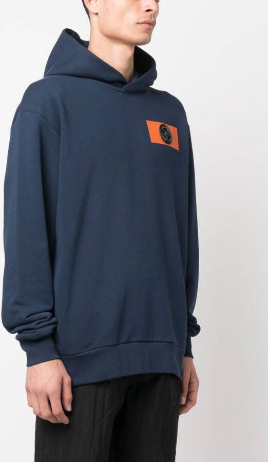 Plein Sport Hoodie met geborduurde tijger Blauw