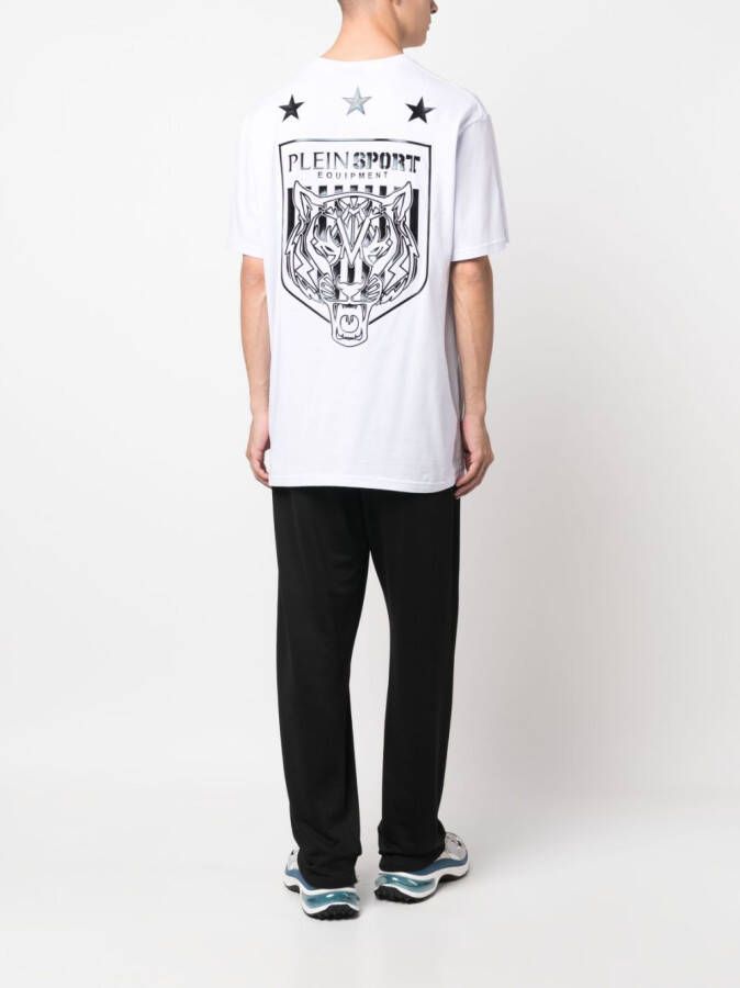 Plein Sport T-shirt met print Wit