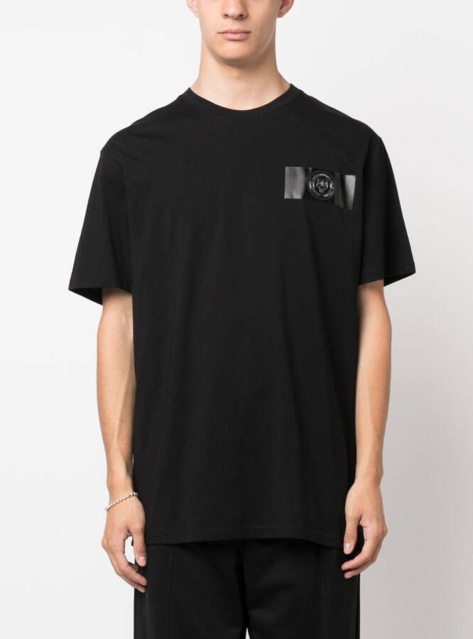 Plein Sport T-shirt met wapenschild Zwart