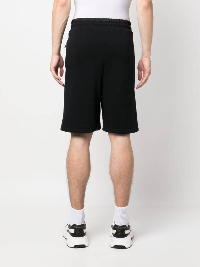 Plein Sport Shorts met elastische taille Zwart