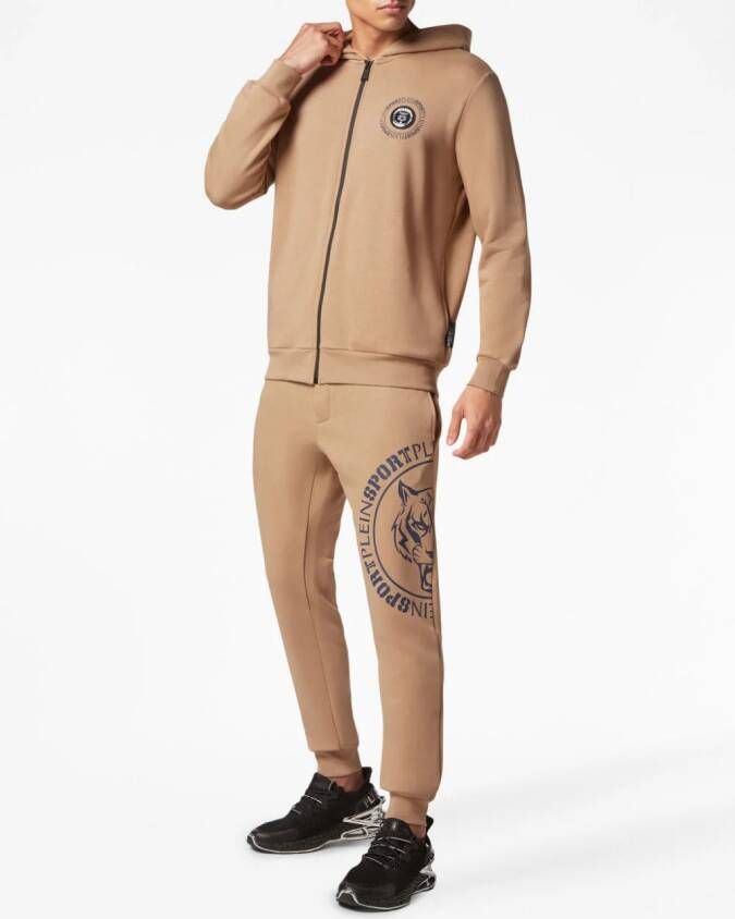 Plein Sport Trainingspak met logoprint Beige