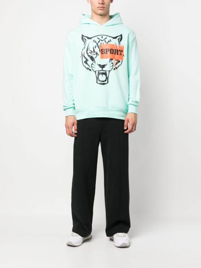 Plein Sport Hoodie met lange mouwen Groen