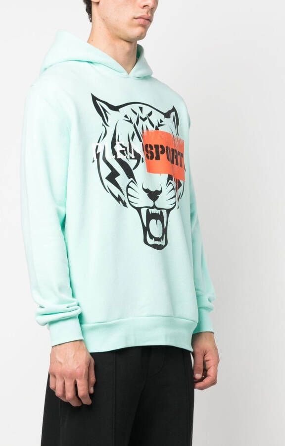 Plein Sport Hoodie met lange mouwen Groen
