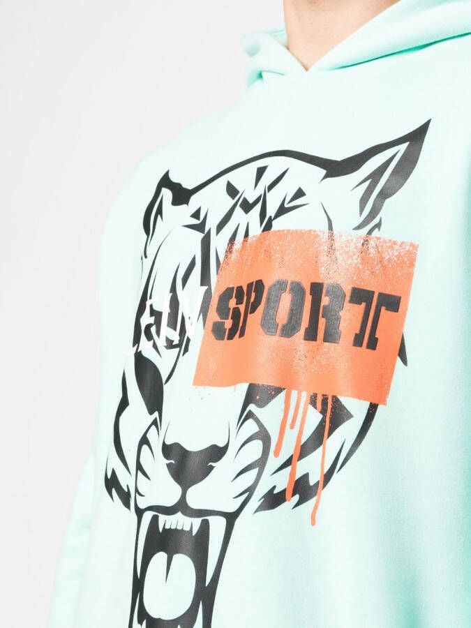 Plein Sport Hoodie met lange mouwen Groen