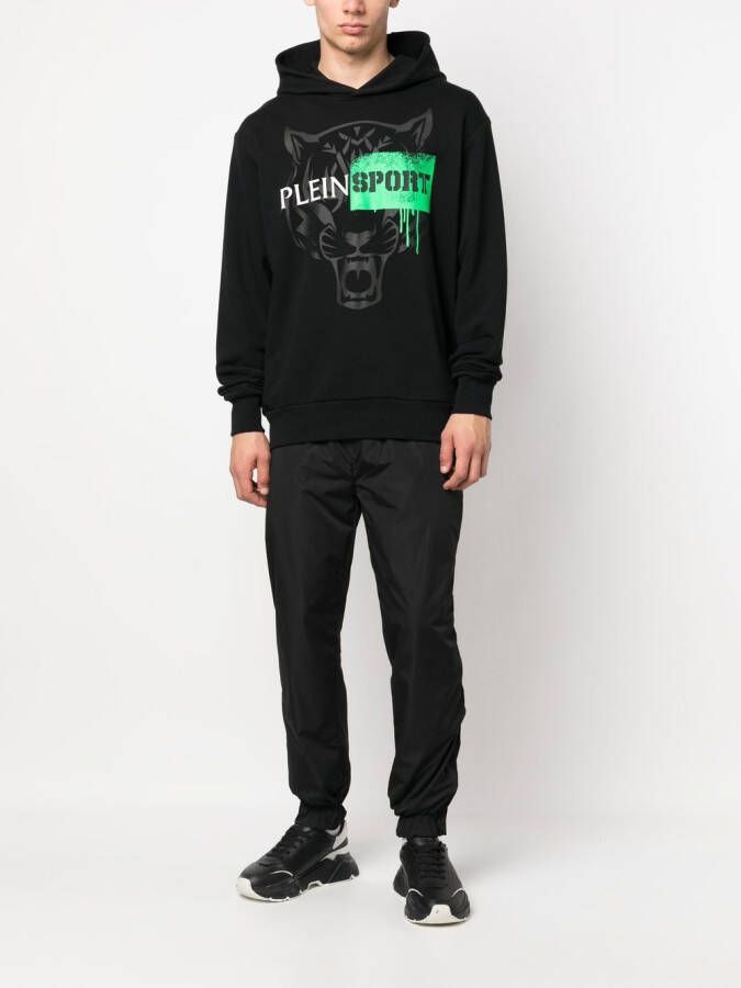 Plein Sport Hoodie met lange mouwen Zwart