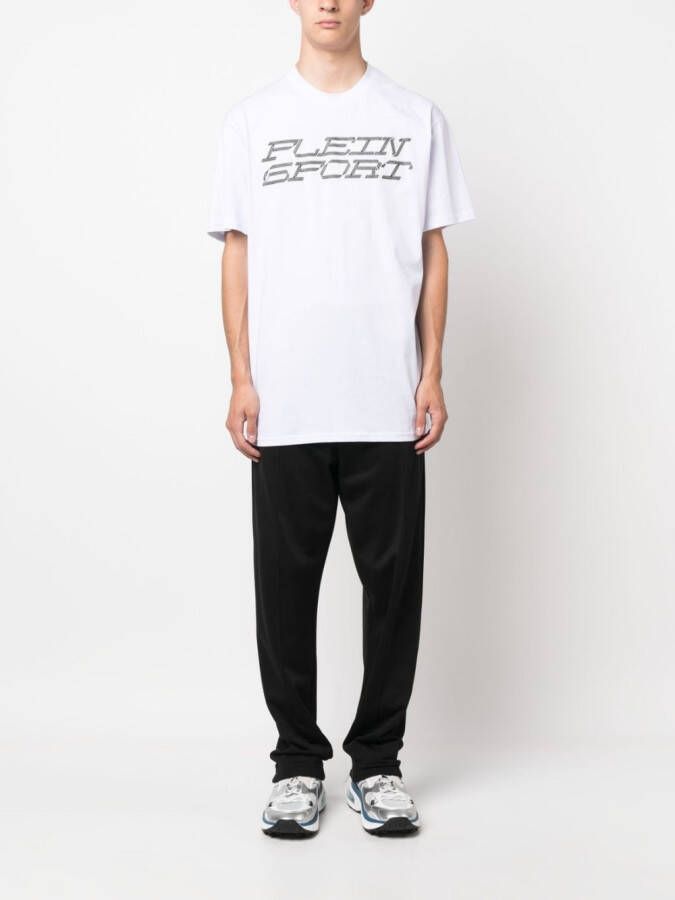 Plein Sport T-shirt met tijgerprint Wit