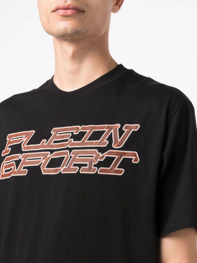 Plein Sport T-shirt met tijgerprint Zwart