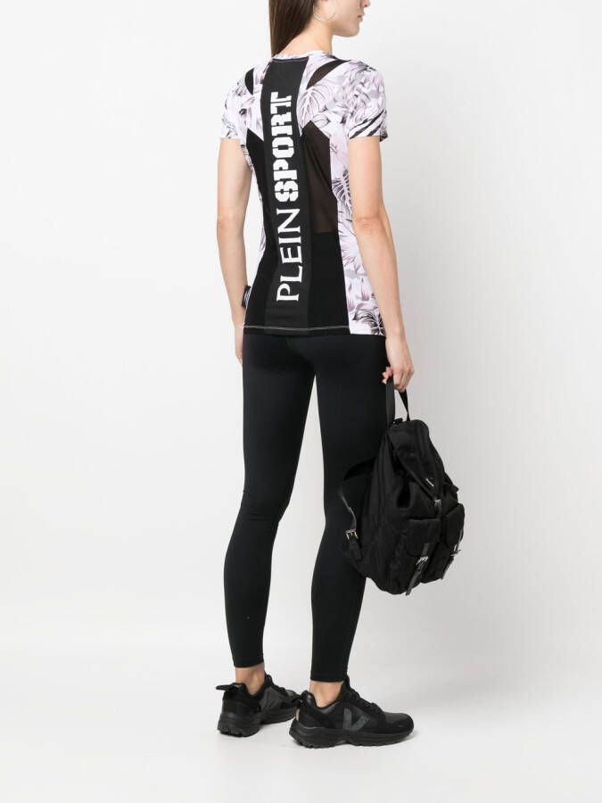 Plein Sport Top met logoplakkaat Wit