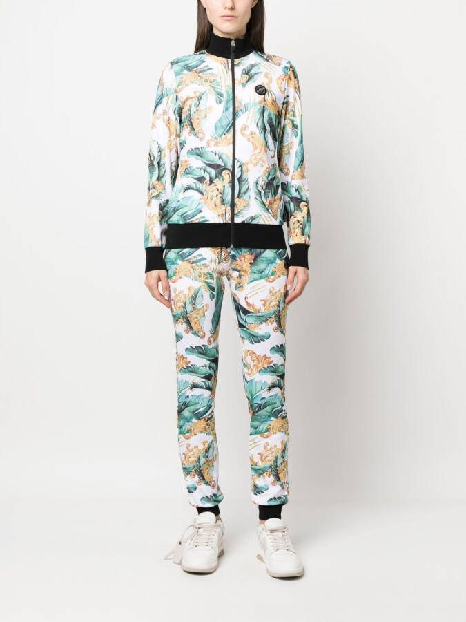 Plein Sport Trainingsbroek met bloemenprint Groen