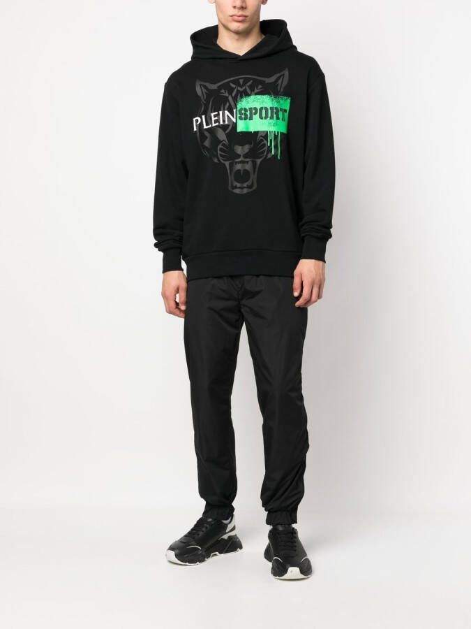 Plein Sport Trainingsbroek met logopatch Zwart