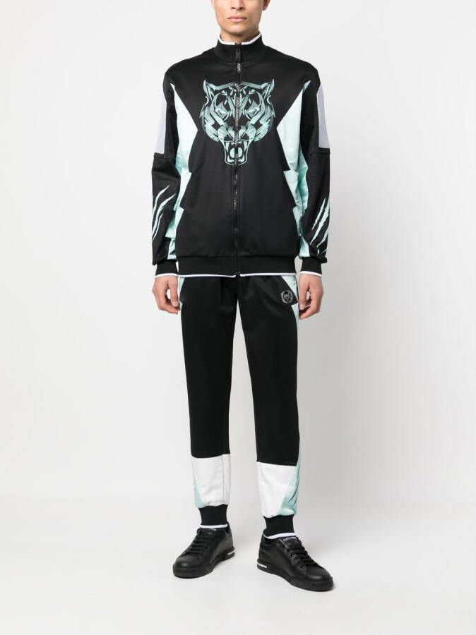 Plein Sport Trainingspak met tijgerprint Zwart