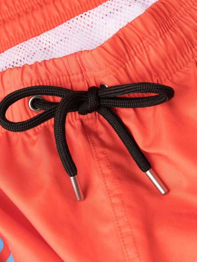 Plein Sport Zwembroek met logoprint Oranje