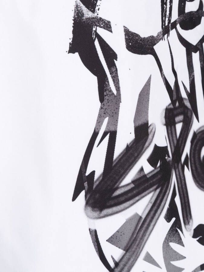 Plein Sport Zwembroek met logoprint Wit