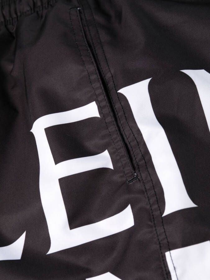 Plein Sport Zwembroek met logoprint Zwart