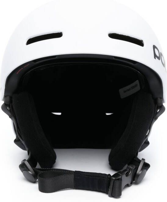 POC Helm met logoprint Wit