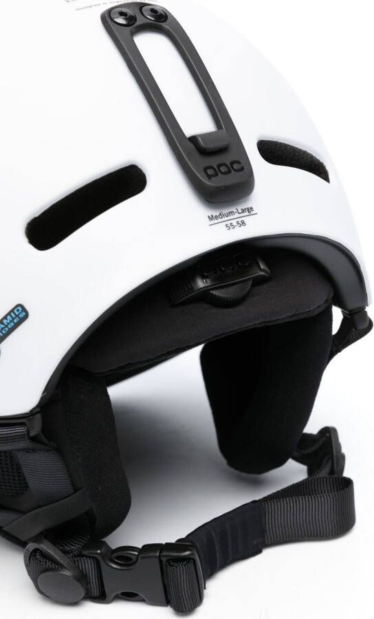 POC Helm met logoprint Wit
