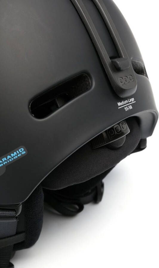 POC Helm met logoprint Zwart