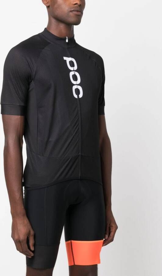 POC Fietsshirt met logoprint Zwart