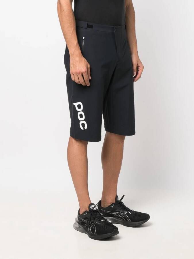 POC Trainingsshorts met logoprint Zwart
