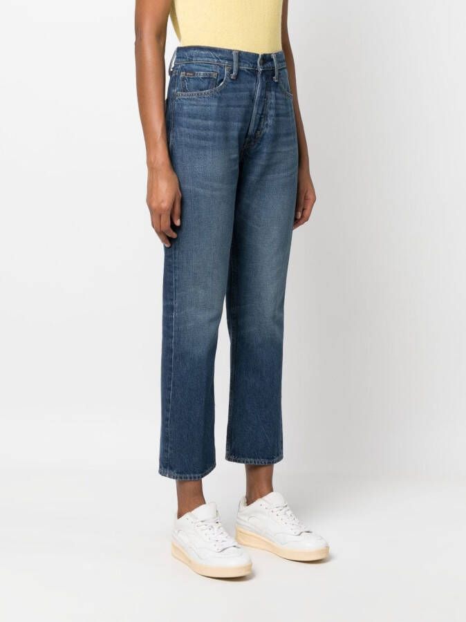 Polo Ralph Lauren 3X1 high waist jeans Blauw